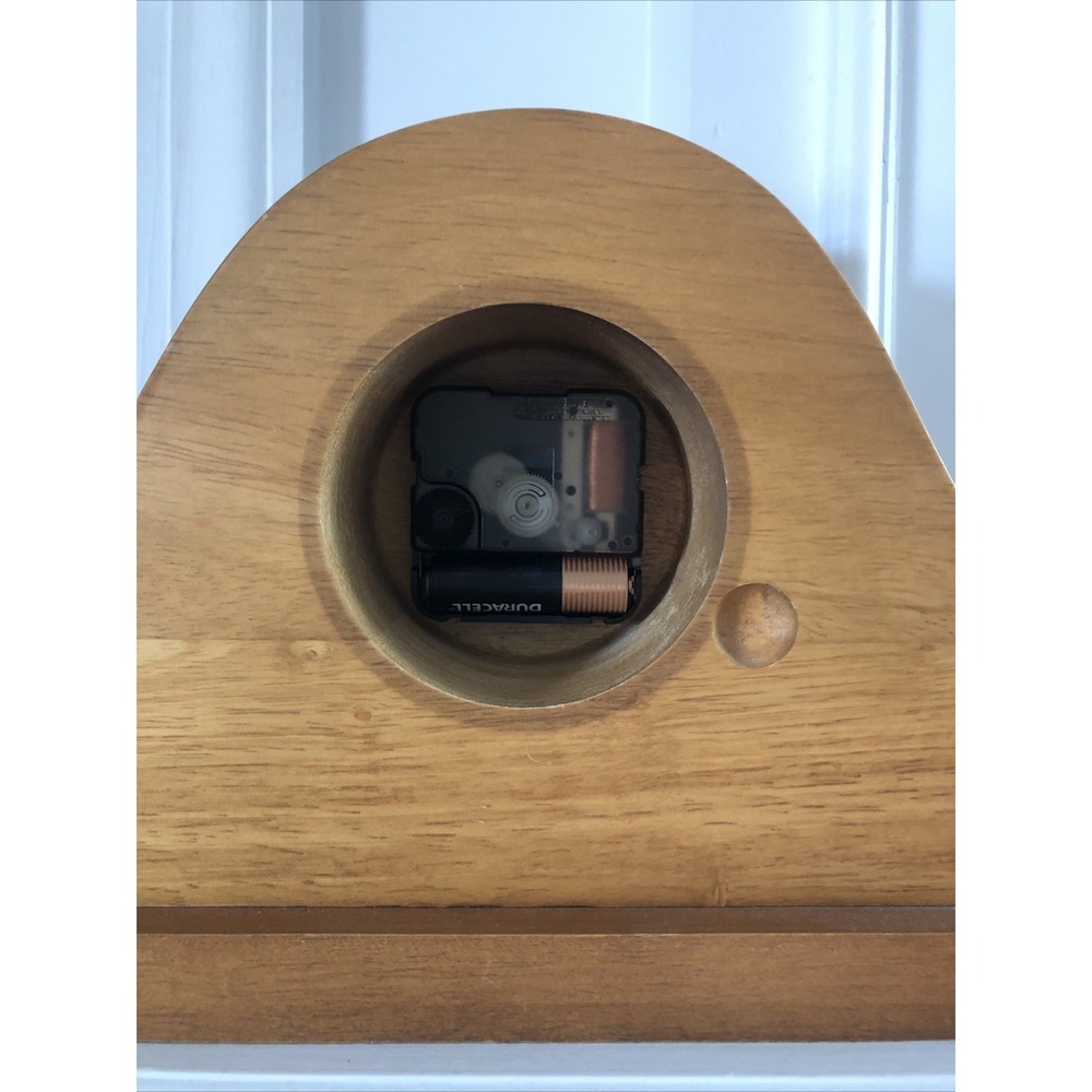 Vintage Sunbeam Wood Mantle Clock Model 882-621 Tested Works Great 17x7x3.5 - Picture 4 of 10